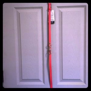 Skinny bow leather belt